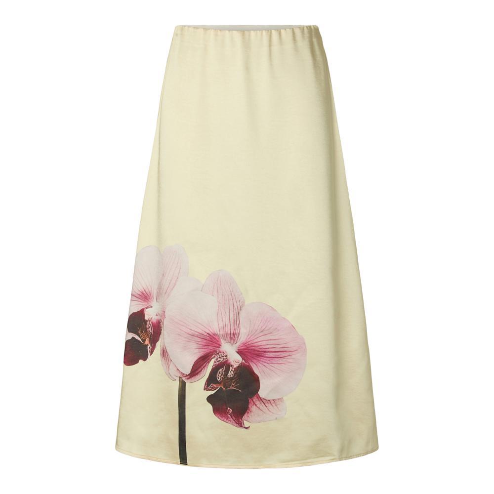 Y.A.S. Orchida Satin Midi Skirt